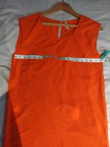 Beautiful Orange Dress And Short