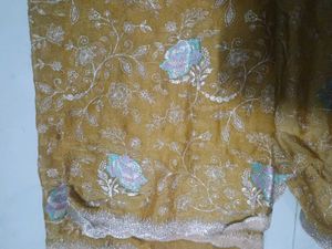 Embroidered saree
