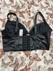 Black Leather Corset