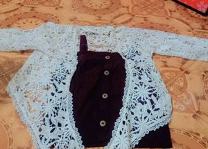 Lace Cardigan & Top Set