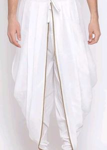 Vastramay Elegant White Dhoti Pant