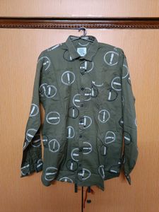 Olive Green Casual Shirt