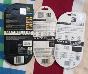 Maybelline Colossal Eyeliner, Kajal, Mascara Set