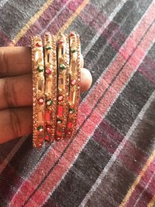 Set of 4 Brown Bangles