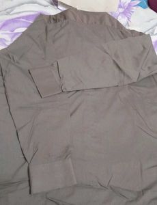 Cotton Coffee Brown Shirt