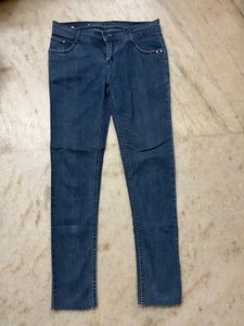 Blue Tornleg Jean Pant