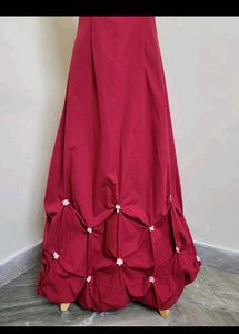 Elegant Maroon Maxi Dress