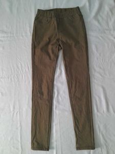 Winter Wear Olive Green Pants