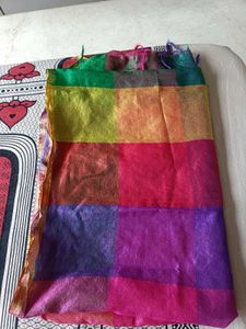 Colorful Silk Blend Dupatta/Scarf