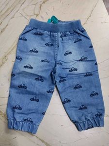 Cute Car Print Baby Pants