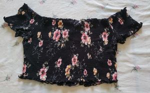Beautiful Flower Crop Top