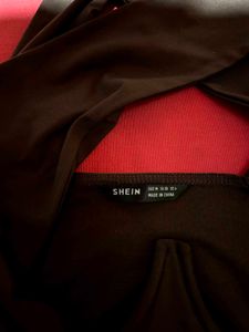 SHEIN Brown Cross Halter Crop Top – Size M