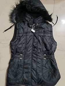 Faux Fur Hooded Vest