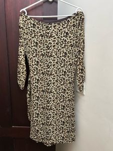Animal Printed Bodycon Dress