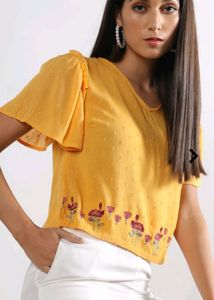 Flared Sleeve Top