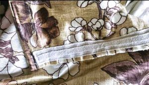 Floral Satin Curtain