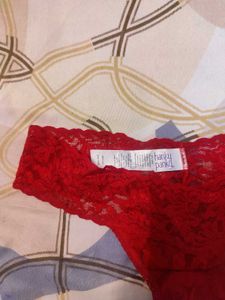 Red Lace Thong.