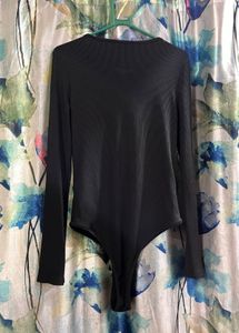 Black Lace-Up Bodysuit