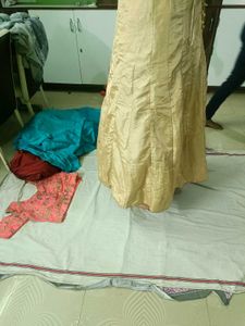 Embroidered Pink Blouse and lehenga