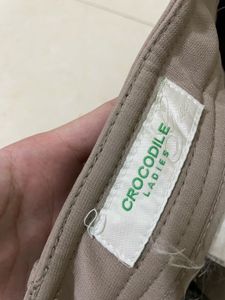CROCODILE Pintresty Flared Brown Pants
