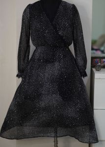 Sheer Starry Galaxy Dress