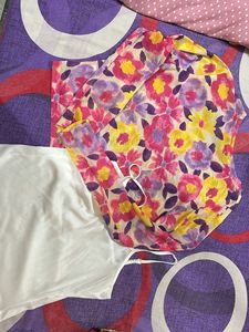Two in one Multicolour TOP💕🤎🩵🤍