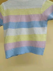 Striped Knit Crop Top