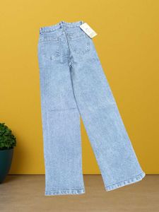 🤑M@07 Size-26 Light Wash Wide Leg Jeans
