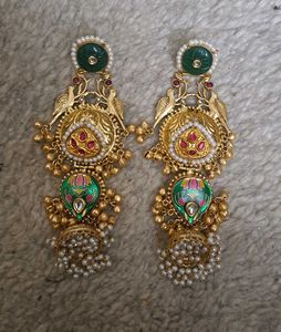 Brass golden earings