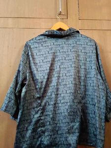 Patterned Button-Up Shirt