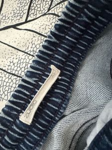 Acid Wash Denim Cargo Joggers