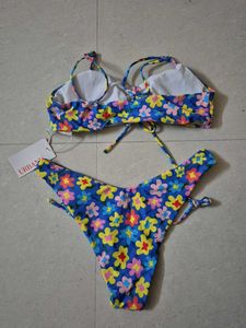 2 Pc Floral Bikini Set