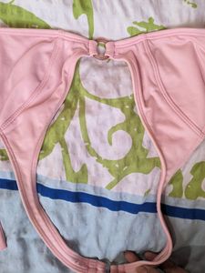 Pink Bralette Halter Neck Top