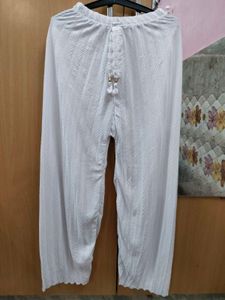 Elegant White Palazzos (H).