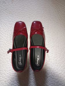 Red Patent Leather Ballet Flats