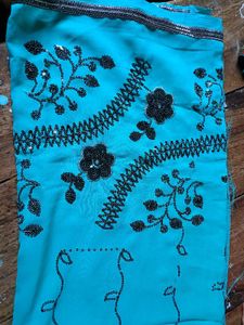 Combo Of 3 New Peach Embroidered Sarees