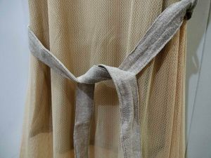 Cream Color Net Midi Dress
