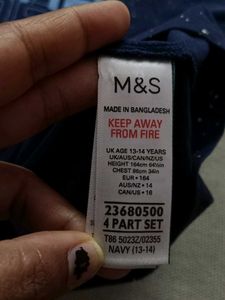 M&amp;S Navy Blue Tshirt