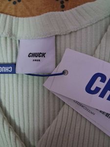 Chuck Ribbed Button Down Top