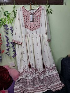 Elegant Embroidered Kurta Dress