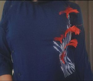 Crimson Bloom Top