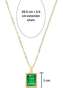 Emerald Pendant Necklace