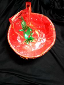 Decorative Red Basket