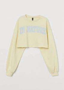 h&m Cute Cropped Sweatshirt
