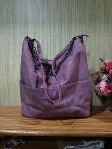 Imported Purple Hobo Bag