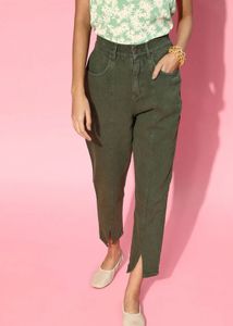 Olive Green Jeans
