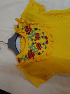 Yellow Floral Top