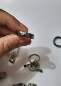 Vintage Silver Tone Drop Earrings And Ring Set 8