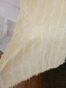 Yellow White Dress