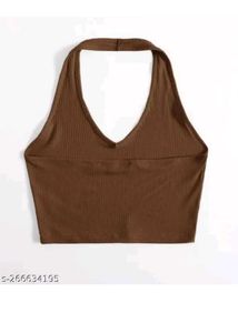 Brown Halter Top